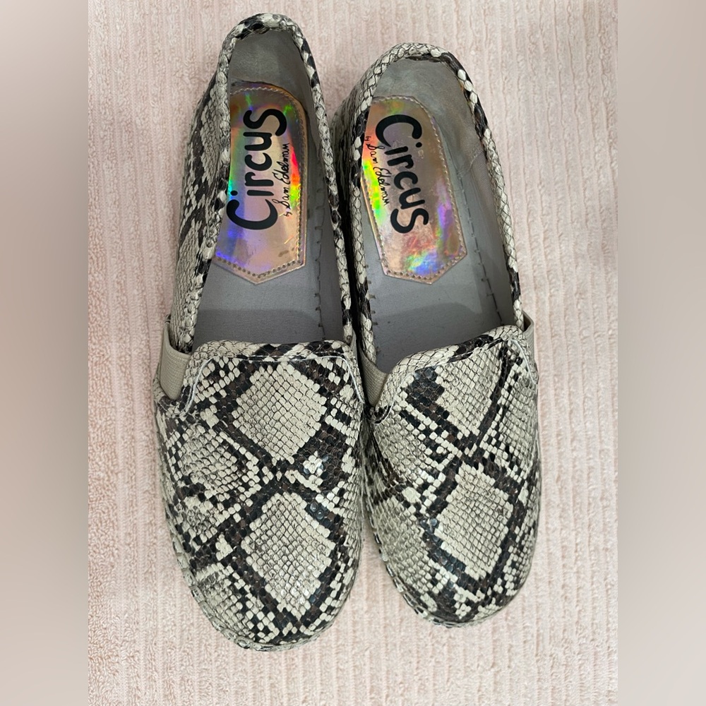 Sam Edelman Snakeskin Pattern Espadrilles Sz 7 1/2 - image 2